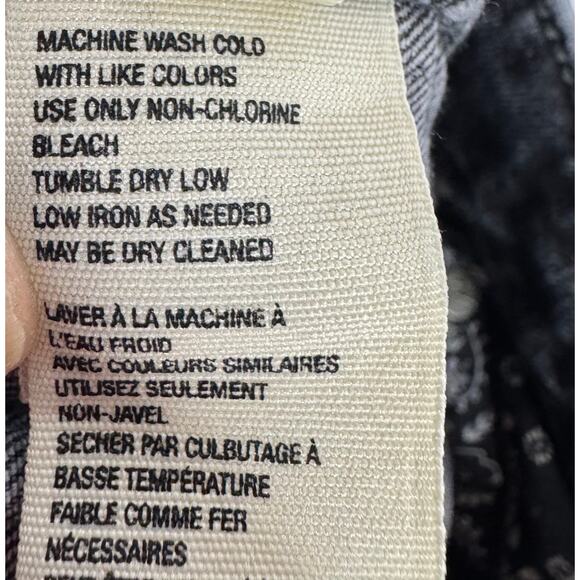 We The Free Free People Size 28 Black Wash Raw Hem Jeans Cropped Ankle Jeans - Picture 7 of 9